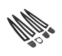 HUVNEXA Autocollants creux de garniture de poignée de porte extérieure, accessoires en Fiber de carbone, for X1 E84 2011 2012 2013 2014 2015 Style de voiture LHD Couvre-poignée de porte de voiture
