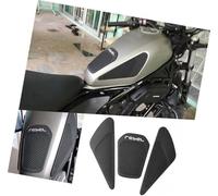HUVNEXA Autocollants de réservoir de carburant de moto, for Rebel CMX 250 300 500 20172024 autocollants latéraux de poignée de réservoir tampons de réservoir antidérapants Tapis antidérapant(BLACK B S