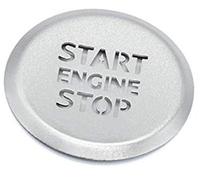 HUVNEXA Autocollants de voiture anneau démarrage/arrêt du moteur automatique bouton translucide housse, for, A1 A4 A4L A5 2019 2020 Garniture du bouton de démarrage/arrêt du moteur d