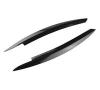 HUVNEXA Autocollants for Sourcils de phares, for VW, for Golf, 6 VI, for MK6, for GTI, for GTR, for GTD 2008-2011 2012 2013 Garniture de sourcil de Phare(Black Carbon Fiber Black)