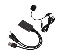 HUVNEXA Câble Bluetooth for voiture, for Z4 E60 E63 E64 E66 E81 E90, câble adaptateur audio stéréo avec microphone Adaptateur de câble de microphone de voiture