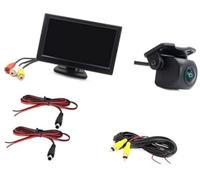 HUVNEXA Caméra arrière de véhicule Caméra de recul, pour écran Utilisation Facile, 5 Voitures avec Moniteur Vue arrière(Black Monitor Camera C)