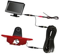 HUVNEXA Caméra arrière de véhicule Caméra de recul, pour Peugeot Expert 2007 2008 2009 2010 2011-2016 Feu Stop Voiture Vue arrière avec 4.3(Black Desktopdisplaycamera)