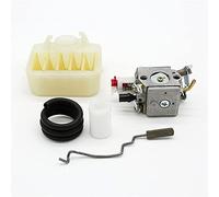 HUVNEXA Carburateur Carb Filtre à Air Ensemble de tiges d'accélérateur pièces de Rechange de Moteur de tronçonneuse, for Husqvarna, for 340 345 346 350 351 353 Filtre à air pour tronçonneuse