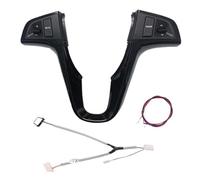 HUVNEXA Commutateur de commande de volant multifonction de voiture 1 pièce, pour boutons Bluetooth pour Hyundai Verna Solaris, pour Audio Bouton de commande audio(BLACK Dark Grey)