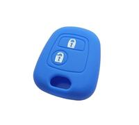 HUVNEXA Coque de clé en Silicone à 2 Boutons, for Citroën, C1 C2 C3 C4 XSARA, Picasso, for Peugeot, 106 107 206 207 307, for Toyota, AYGO Étui pour clé de Voiture(Dark Blue)