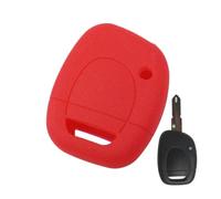 HUVNEXA Coque de Protection en Silicone for clé de Voiture à 1 Bouton, for Clio, Kangoo, Twingo Étui pour clé de Voiture(Rot)