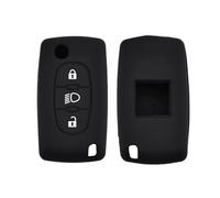 HUVNEXA Coque de Protection en Silicone for clé de Voiture à 3 Boutons, for Citroën, C2 C3 C4, Picasso, Xsara C5 C6 C8 Étui pour clé de Voiture