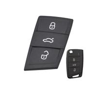 HUVNEXA Coque en Caoutchouc for clé télécommande à 3 Boutons, for Seat, Ateca, Leon, Ibiza, for VW, for Polo, for Golf, 7, for, 2017 2018 2019 Étui pour clé de Voiture
