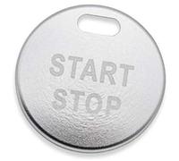 HUVNEXA Couvercles d'anneaux de bouton d'arrêt démarrage du moteur avec boîtier à trous, for NISSAN, for Qashqai, J10 J11 Juke Garniture du bouton de démarrage/arrêt du moteur d