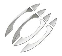 HUVNEXA Couverture de poignée de porte extérieure de voiture, pour A6 C7 2012-2017 4 pièces en acier inoxydable/ABS autocollant décoration de style Sticker de poignée de porte de voiture (1)