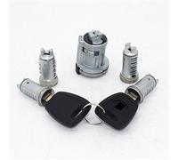 HUVNEXA Ensemble complet de 5 cylindres de serrure de coffre avec clés à lame SIP22, for Fiat, Doblo, Cargo, Punto, Panda Loquet de verrouillage de porte de voiture