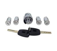HUVNEXA Ensemble complet de 5 cylindres de serrure de coffre et d'allumage, for Fiat Doblo Cargo Punto Panda, avec clés Loquet de verrouillage de porte de voiture