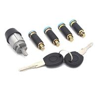HUVNEXA ENSEMBLE DE BARILLET DE SERRURE DE PORTE DE CONTACTEUR D'ALLUMAGE, for VW, TRANSPORTER CARAVELLE T4 1990-2003 Loquet de verrouillage de porte de voiture