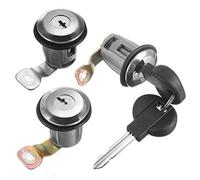 HUVNEXA Ensemble de cylindres de serrure de porte avec deux clés, for Peugeot, Partner, Citroën, Berlingo, Xsara Picasso (1996, 1997, 1998, 1999, 2000) Loquet de verrouillage de porte de voiture