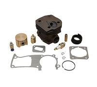 HUVNEXA Ensemble de Joints de soupape de décompression de Piston de Cylindre de 44 mm, for Husqvarna, pièces de Rechange for Moteur de tronçonneuse 350 351 346 346XP Cylindre de Tondeuse à Gazon