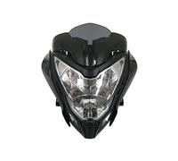 HUVNEXA Ensemble de phares avant noir orange rouge, BAJAJ, Pulsar 150 200 PULSAR150 PULSAR200 Témoin lumineux pour moto(Schwarz)