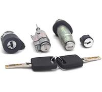 HUVNEXA ENSEMBLE DE SERRURE COMPLET INTERRUPTEUR D'ALLUMAGE PORTE GAUCHE COFFRE BARIL DE SERRURE CYLINDRE, for A6 C5 4B 4D0905855G 4B0905851B Loquet de verrouillage de porte de voiture