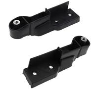 HUVNEXA Ensemble de support de pare-chocs Support de grille pare-chocs, pour clip retenue gauche droite 4F0807771 4F0807772, pour base A6 pour Quattro pour Avant 2006-2011(BLACK 1 Pair)