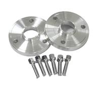 HUVNEXA Entretoise de roue en alliage d'aluminium, 2 4 pièces, 15 20mm, PCD 3-112 CB 57.1, for Smart, CABRIO 450 CITY-COUPE FORTWO Cale d'espacement de roue de voiture(4PCS 20mm Silver)