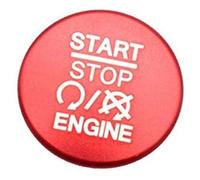 HUVNEXA Étui de couverture d'anneau moteur d'arrêt démarrage bouton style voiture intérieur automatique, for Jeep, commandant Wrangler Grand Cherokee Garniture du bouton de démarrage/arrêt du moteur d