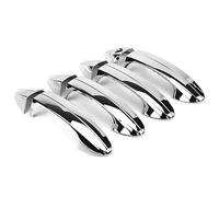 HUVNEXA For Ford, for Fiesta, 2009 2010 2011 2012 accessoires Auto 8 pièces voiture chrome galvanoplastie poignée de porte garniture couverture Couvre-poignée de porte de voiture