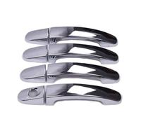 HUVNEXA For Ford, for Focus, 2012 2013 2014 2015 2016 2017 2018 Noir Brillant Chrome Poignée de Porte Voiture Garniture Superpositions Accessoires Style Couvre-poignée de porte de voiture(Silver)