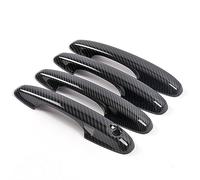 HUVNEXA For Ford, for Focus, for MK4 2019 2020 2021 poignée de porte capots bordure accessoires aspect carbone Chrome Couvre-poignée de porte de voiture(Carbon look)