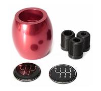 HUVNEXA For VW, for Golf, for Lada, for Kia, noir argent rouge bleu universel MT pommeau de levier vitesse bâton tête boule style voiture Remplacement du pommeau de levier de vitesse de vo(Rot)