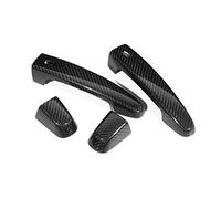 HUVNEXA Garniture de couvercle de poignée de porte latérale en Fiber de carbone, 4 pièces, for Chevrolet, for Camaro, accessoires de voiture 2017 2018 Couvre-poignée de porte de voiture