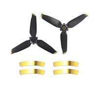 HUVNEXA Hélices à trois feuilles Hélice à dégagement rapide Accessoires de réduction du bruit, for DJI, FPV Combo Drone 5328S Hélice de drone(1 Pair Golden)