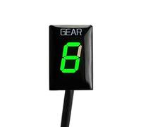 HUVNEXA Indicateur de Vitesse de Moto, for Aprilia, RSV4 RSV 4 RSV Mille Tuono ETV1000 Caponord RS125 RS 125 Shiver 750 SL1000, Affichage de la Vitesse Indicateur de Rapport de Moto(Black Green)