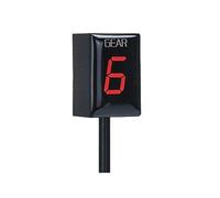 HUVNEXA Indicateur de Vitesse, for Monster, 795796797, for Monster, 796 Corse Stripe, for Monster, 795 Accessoires de Moto 1-6 Compteur d'affichage de Vitesse Indicateur de Rapport de Moto(Black Red)