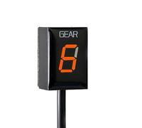 HUVNEXA Indicateur de vitesse, for Monster, 795796797, for Monster, 796 Corse Stripe, for Monster, 795 Accessoires de moto 1-6 Compteur d'affichage de vitesse Indicateur de rapport de moto(BLACK Orang