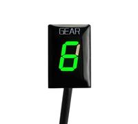 HUVNEXA Indicateur de Vitesse, for Supersport 937 937S 2017 2018 2019 Accessoires de Moto Compteur d'affichage de Vitesse numérique de Niveau 1-6 Indicateur de Rapport de Moto(Black Green)