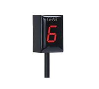 HUVNEXA Indicateur de Vitesse, for Supersport 937 937S 2017 2018 2019 Accessoires de Moto Compteur d'affichage de Vitesse numérique de Niveau 1-6 Indicateur de Rapport de Moto(Black Red)