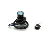 HUVNEXA Interrupteur d'allumage for moto KLR 650 1987-2007, avec jeu de clés, serrures de porte électriques, 6 fils Loquet de verrouillage de porte de voiture(BLACK 1x Ignition Switch)