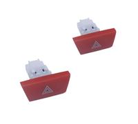 HUVNEXA Interrupteur de feu de détresse 6490.ng, for C1, 107, Aygo Bouton de commutation des feux de détresse(2pcs)