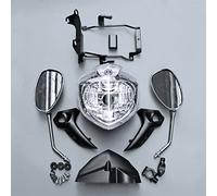 HUVNEXA Kit d'assemblage de phare de moto, couvercle arrière inférieur de compteur de vitesse de phare, for, FZ6 FZ6N FZ-6N, for Fazer, 2007-2010 Témoin lumineux pour moto