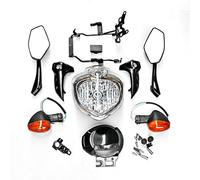 HUVNEXA Kit d'assemblage de phares avant de moto, rétroviseurs, clignotants, for, FZ6N FZ-6N 2004 2005 2006 FZ6S FZ-6S Témoin lumineux pour moto