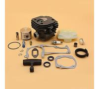 HUVNEXA Kit de bougie d'allumage de joint de tuyau de carburant de filtre à air d'ensemble de piston de cylindre de 48MM 50MM, for Husqvarna, pièces de rechange de tronçonneuse de jardin 365 372 Cylin
