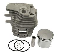 HUVNEXA Kit de Cylindre 50 mm, for scie à béton Partner, HUS K650 K700, Ensemble de Segments de Piston de Cylindre, Clips de goupille, Remplacement d'assemblage Cylindre de Tondeuse à Gazon