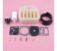 HUVNEXA Kit de réparation carburateur, for Husqvarna, 340 345 350 353 346XP, ligne filtre à Air et carburant, primaire Bul, pièces rechange for tronçonneuse Kit de remplacement de carburateur
