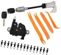HUVNEXA Kit de réparation de loquet de verrouillage de déverrouillage de capot de type long et bloc de mécanisme de verrouillage de capot de capot avec 15 clips et 4 pieds-de-biche, for Focus, MK2 C-M