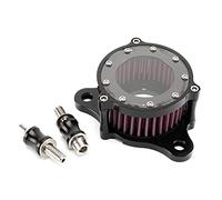 HUVNEXA Kit de système d'admission de Filtre à air CNC de Filtre à air de Moto, for Harley, Sportster XL883 XL1200 Iron 883 48 72 Soixante-Douze 1991-2021 Filtre à air