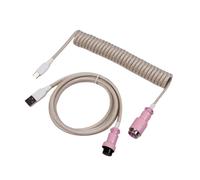 HUVNEXA LANO personnalisé paracorde enroulé clavier mécanique Type C données ressort câble GX16 aviateur bobine spirale Usb jeu Faisceau de câbles de hayon de voiture(Newest 4)