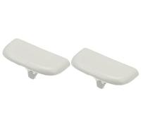 HUVNEXA Lot de 2 Clips Pare-Soleil Blancs n° DS7Z54672A40AF, for Ford, Edge 15-23 Fixation pour Pare-Soleil intérieur de Voiture(White)