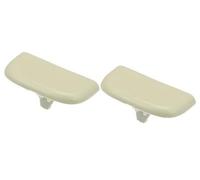 HUVNEXA Lot de 2 Clips Pare-Soleil Blancs n° DS7Z54672A40AF, for Ford, Edge 15-23 Fixation pour Pare-Soleil intérieur de Voiture(Beige)
