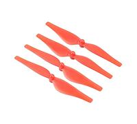 HUVNEXA Lot de 4 hélices à dégagement rapide/verrouillage CCW CW durables, for DJI, Tello, for MINI, accessoires for drones quadricoptères Hélice de drone(Rot)
