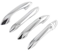 HUVNEXA Lunette de poignée latérale de voiture Autocollant de décoration couverture poignée porte voiture, pour Hyundai, Tucson 2021 2022 2023 2024 2025 Nx4(Silver)